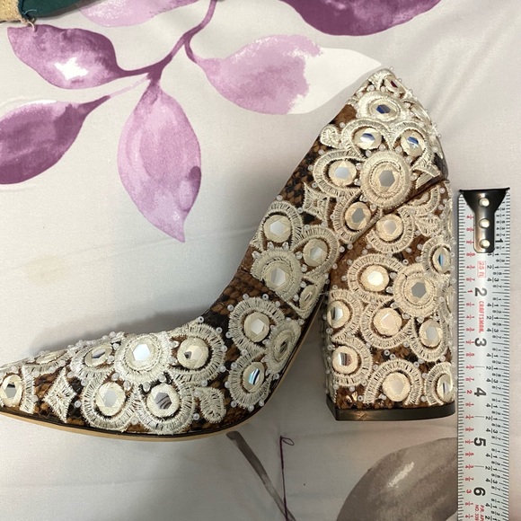 Tory Burch Francesca Roccia Python heels - Picture 11 of 12